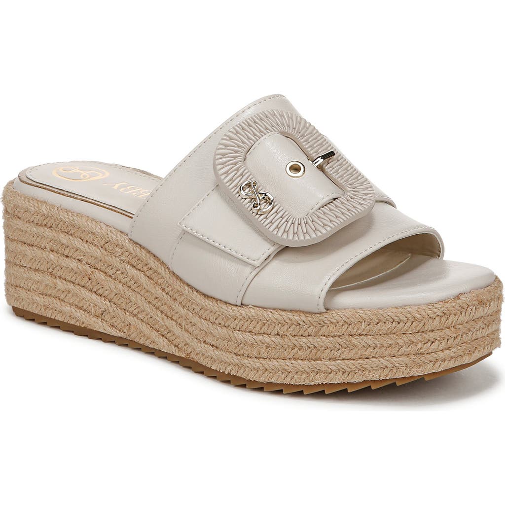 Sam & Libby Crysta Platform Wedge Sandal In White