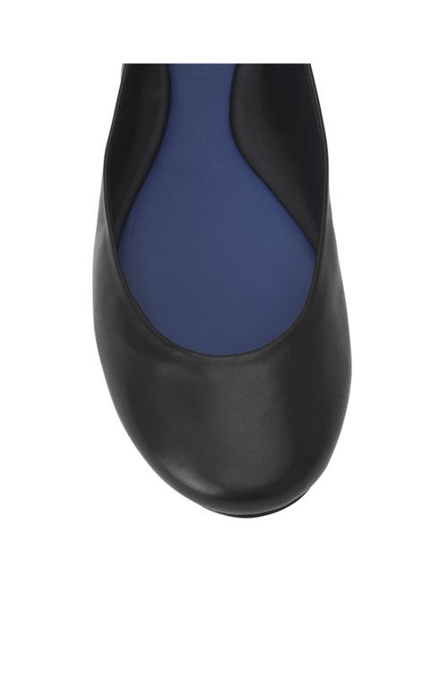 Lanvin The Ballerina Flat In Leather In Black