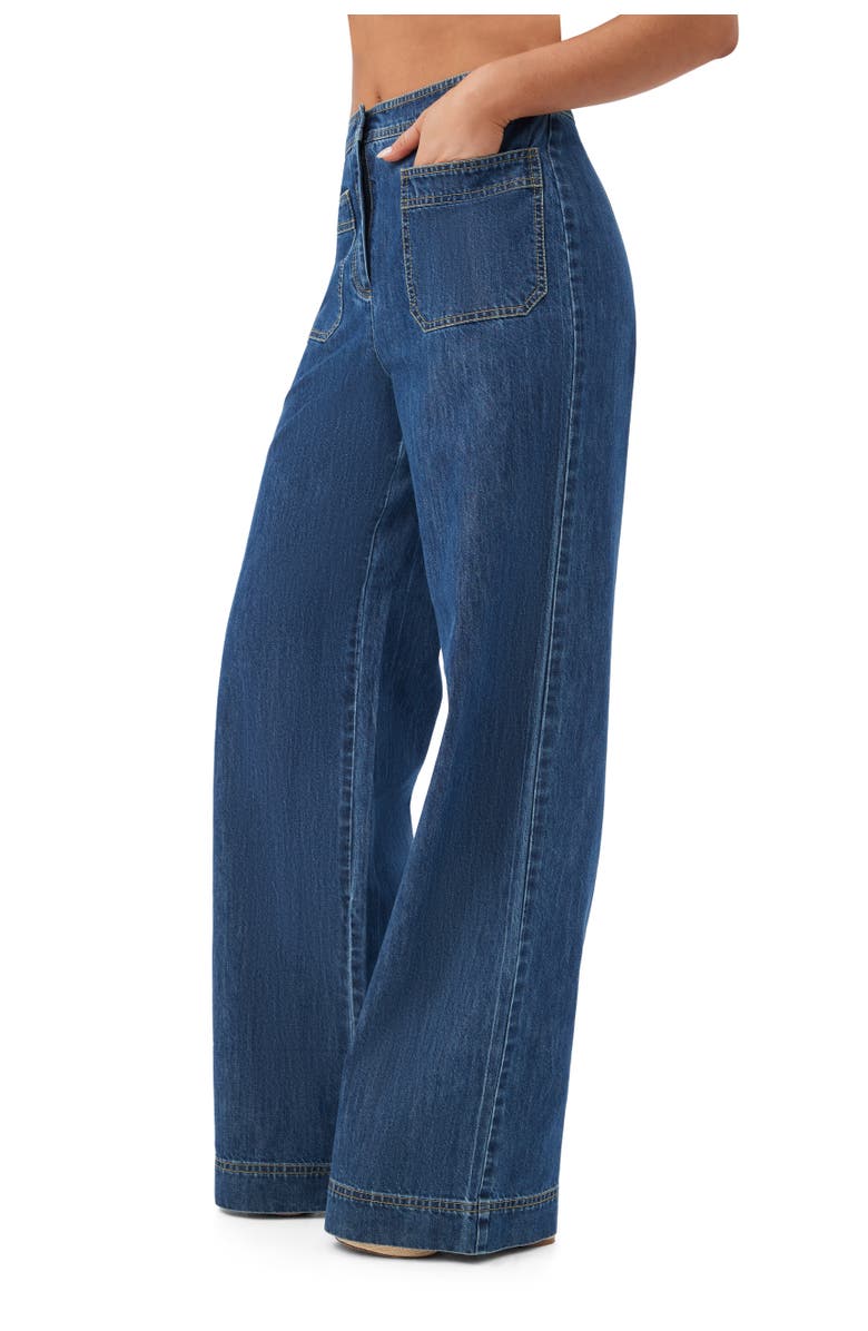 Trina Turk Ferrer Denim Pant, Alternate, color, Indigo