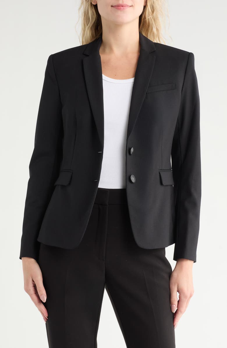 rag & bone Razor Wool Blend Blazer, Main, color, Black