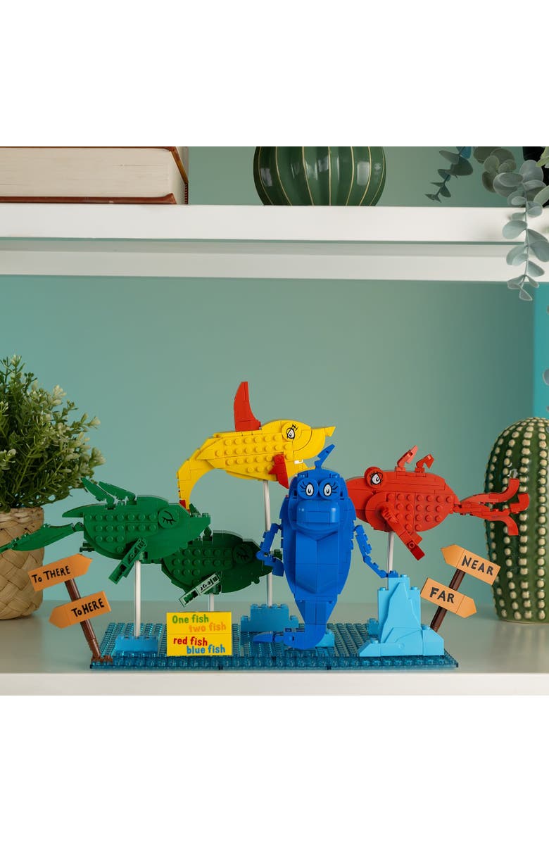 Brickcraft Dr. Seuss One Fish Two Fish Red Fish Blue Fish Building Set, Alternate, color, Red