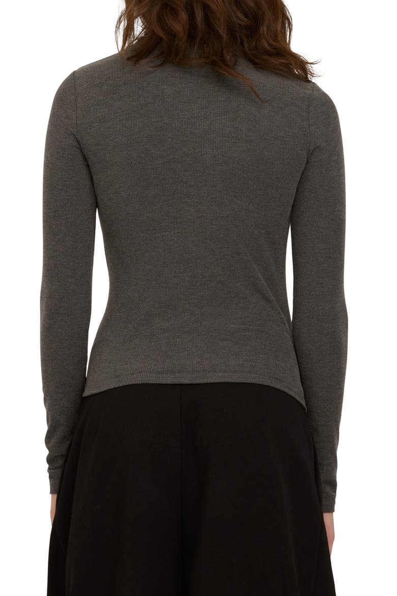Franklin Turtleneck Knit Top, Alternate, color, CHARCOAL