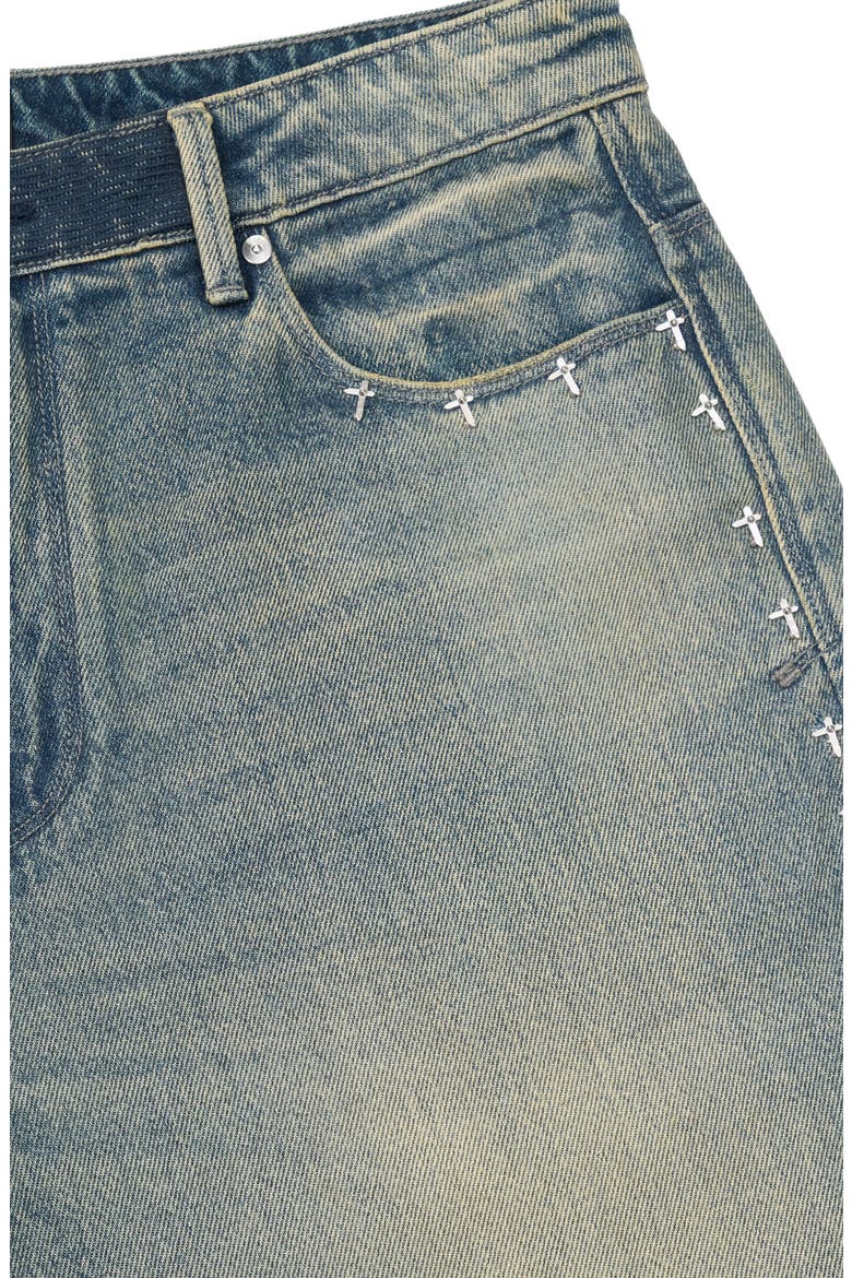 Gustavo Oversize Denim Bermuda Shorts, Alternate, color, DAWN WAVE