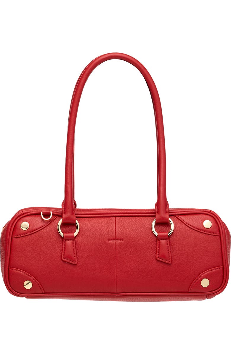 HAMMITT Small Meredith Leather Shoulder Bag, Main, color, Chili Red/ Gold