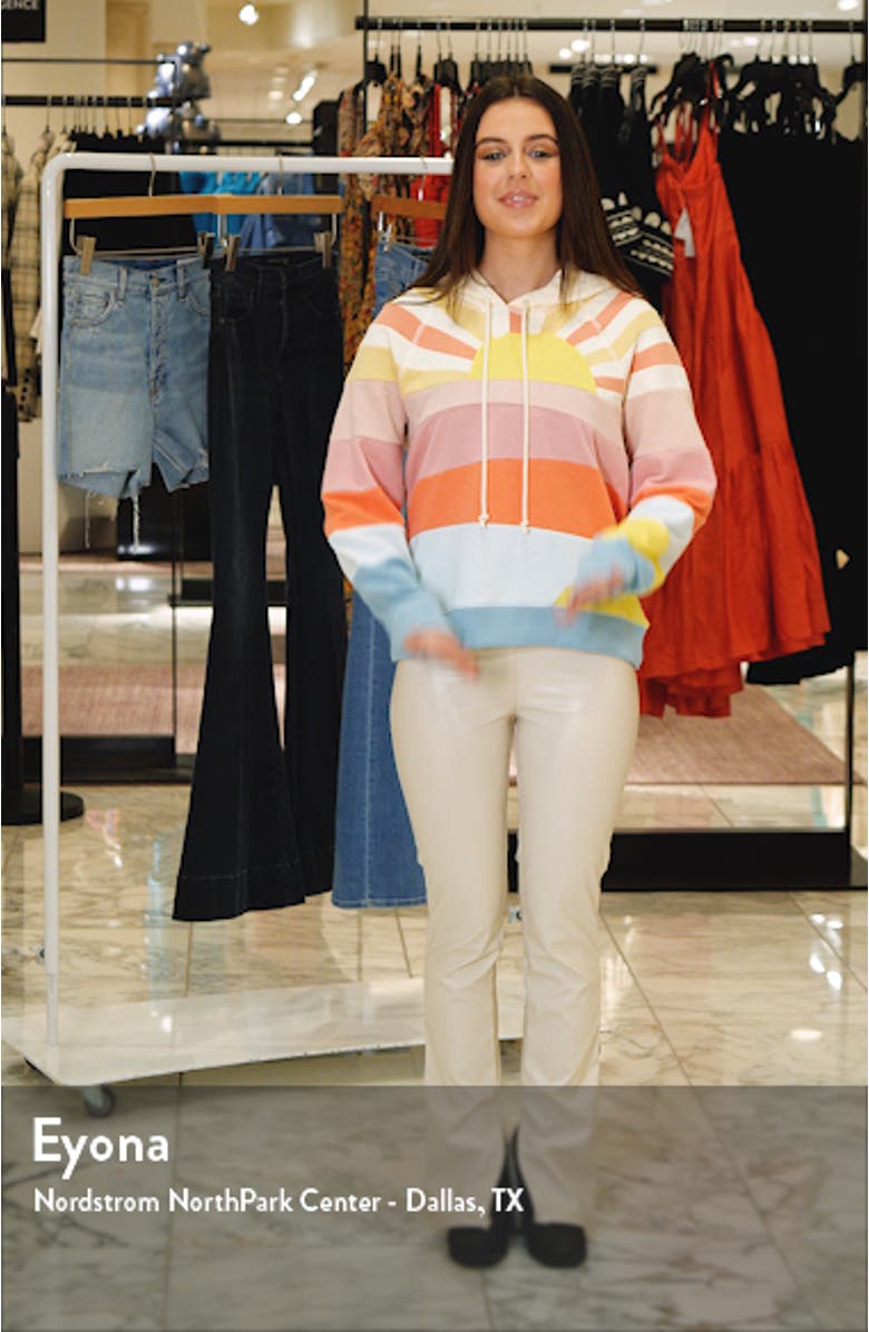 Soleil Stripe Cotton Hoodie, sales video thumbnail