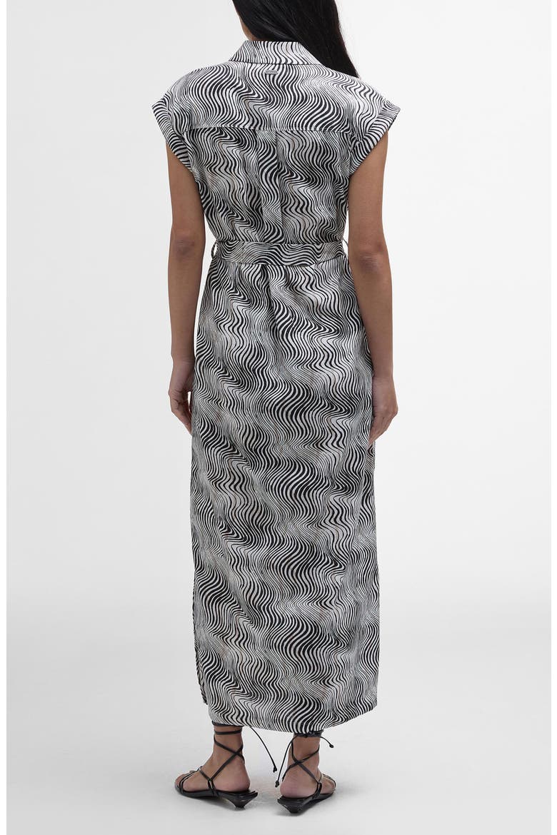 Romy Cap Sleeve Maxi Shirtdress, Alternate, color, MONOCHROME PRINT