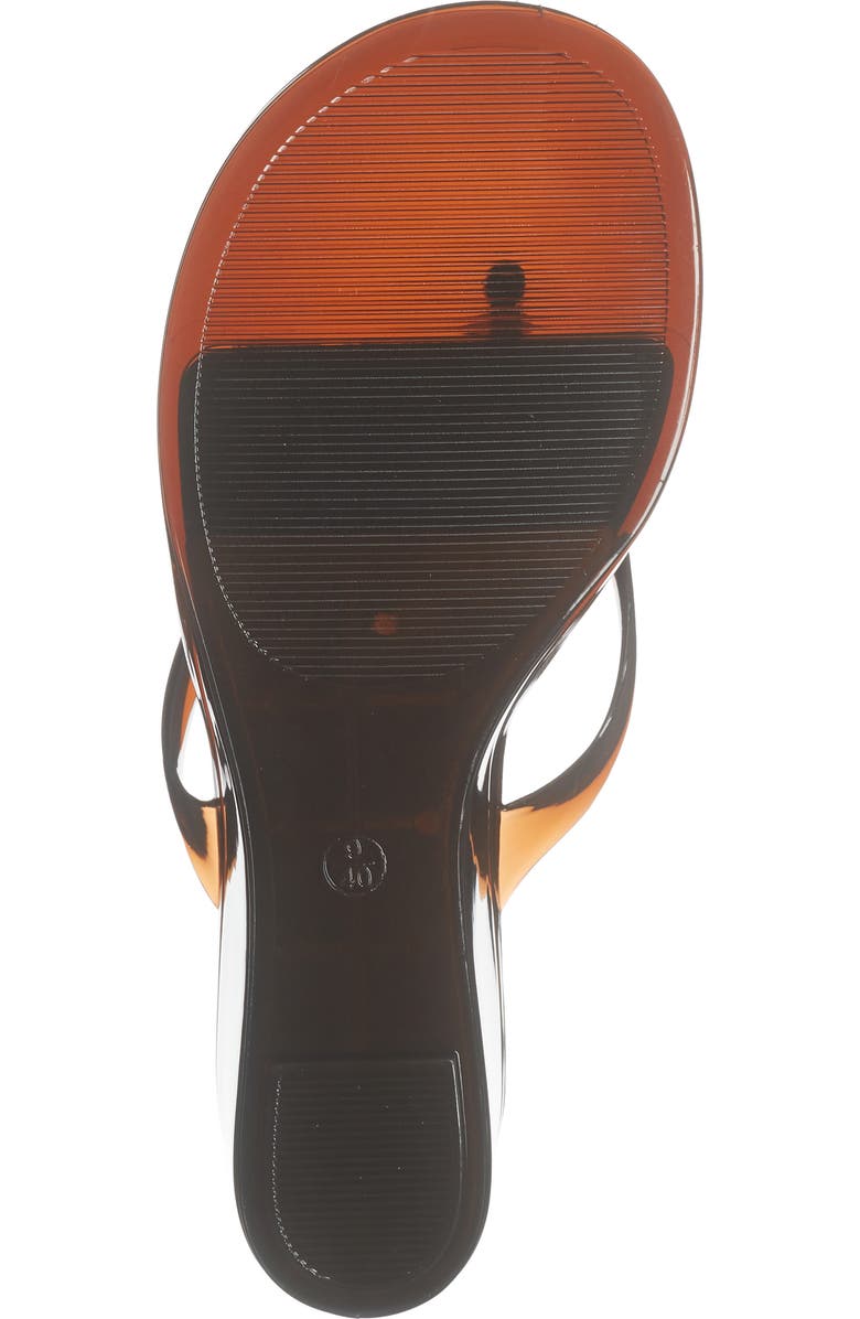 Jeffrey Campbell Gigabyte Wedge Flip Flop, Alternate, color, Brown