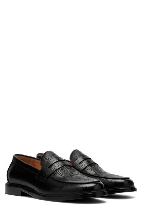 Calum Embossed Penny Loafer (Men)