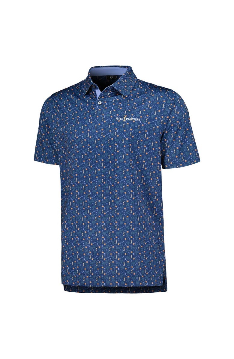 FOOTJOY Men's FootJoy Navy THE PLAYERS Custom Print Performance Polo, Alternate, color, Navy