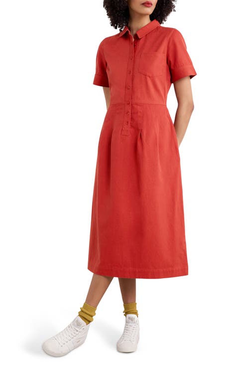 Birch Organic Cotton Midi Shirtdress