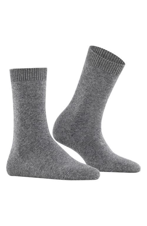 Falke Cashmere & Wool-blend Cozy Socks In Light Grey