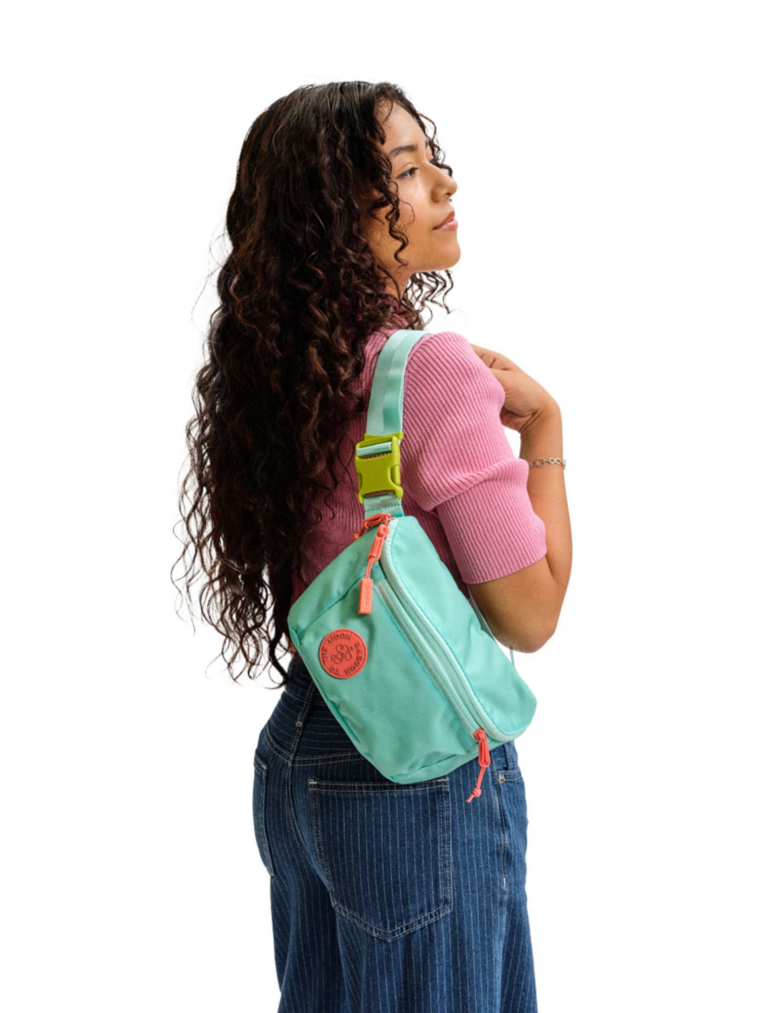 Baboon to the Moon Fannypack 3L, Alternate, color, Aqua Drift