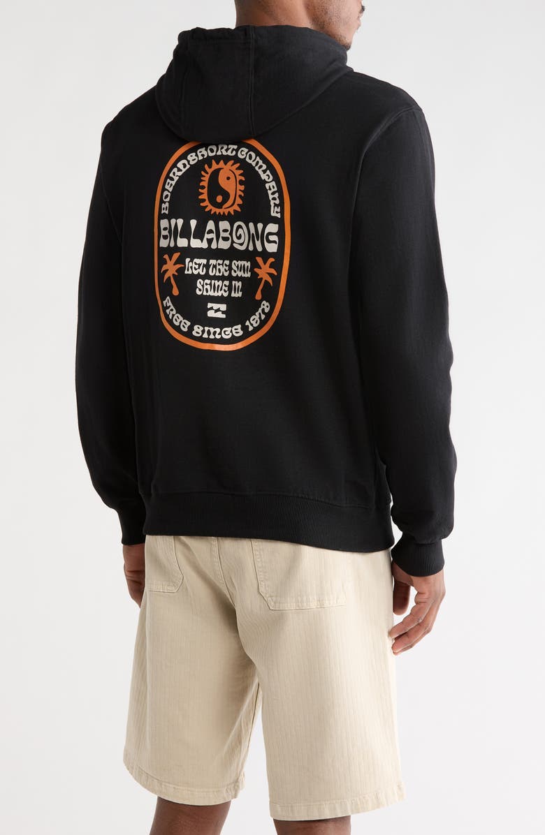 Billabong Slick Graphic Hoodie, Alternate, color, Black Beauty