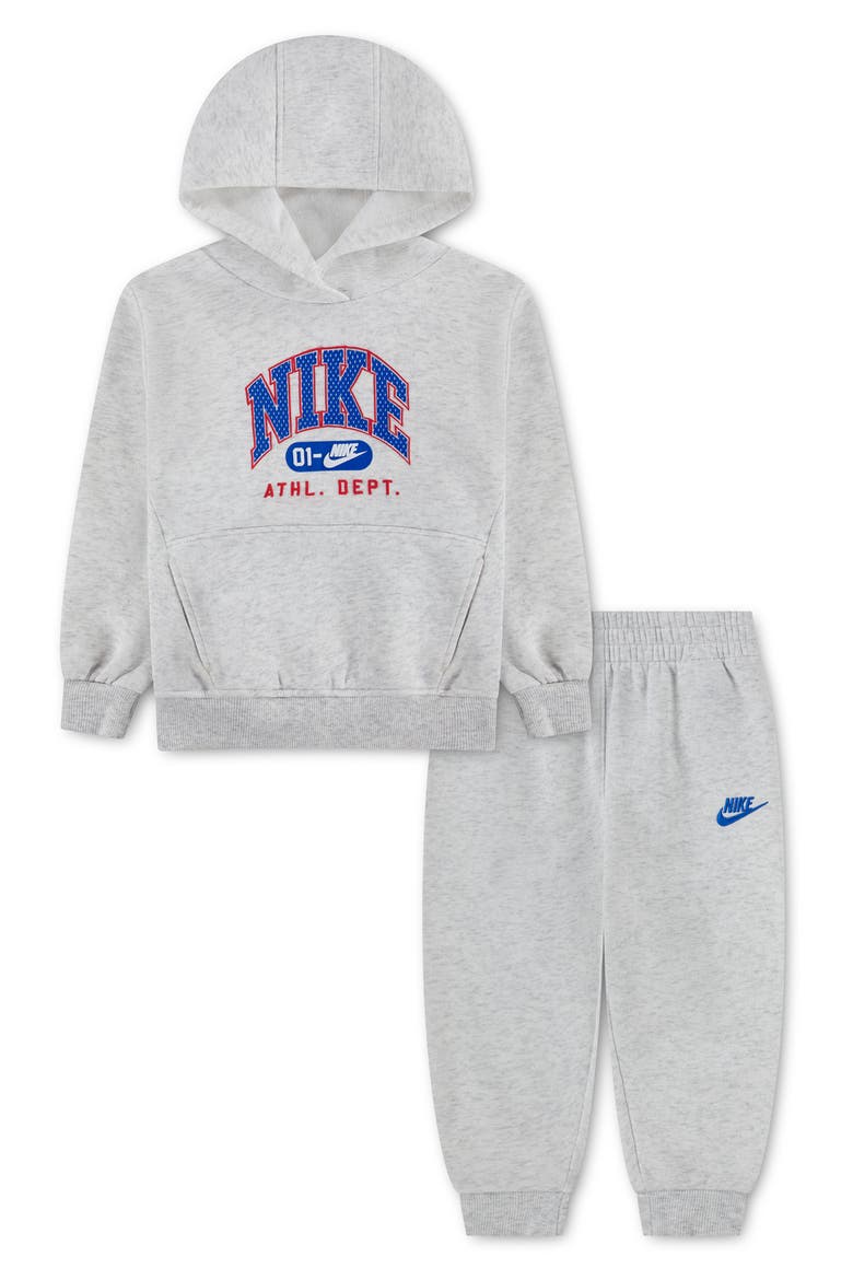 Kids' Nike Hoodie & Sweatpants Set, Main, color, BIRCH HEATHER
