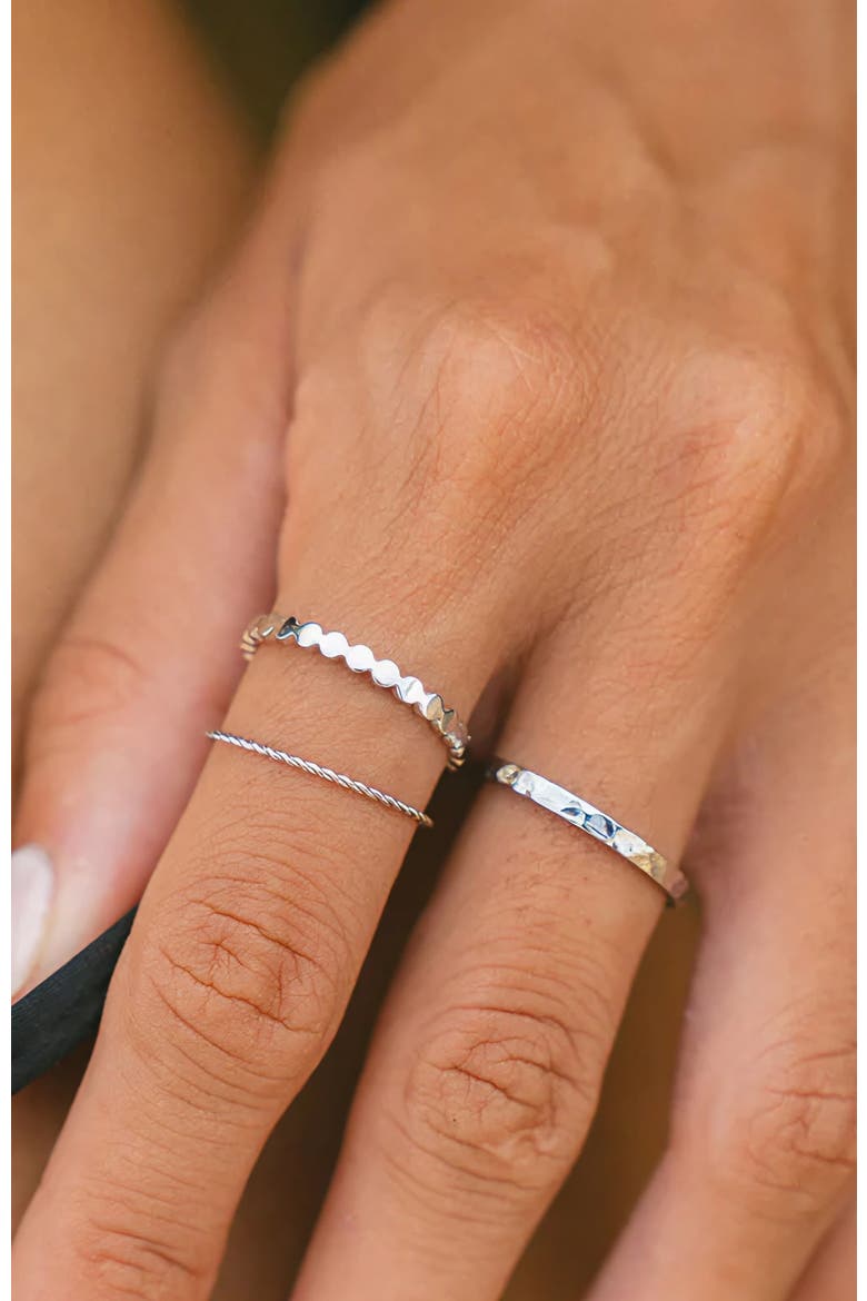 Daily Rings Set, Alternate, color, Silver