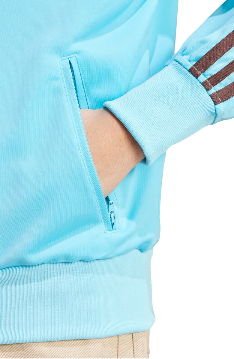 adidas Firebird Recycled Polyester Track Jacket, Alternate, color, Blue/ Auburn