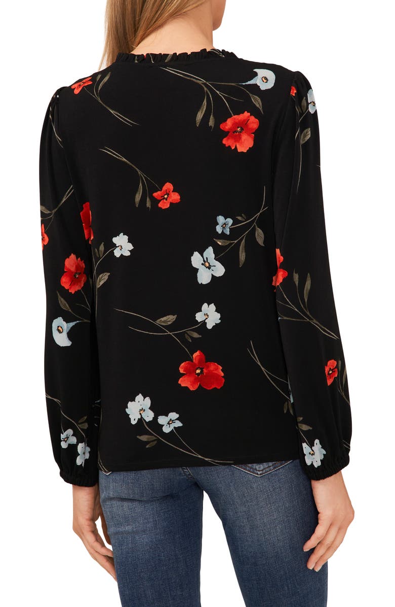 CeCe Poppy Print Top, Alternate, color, 