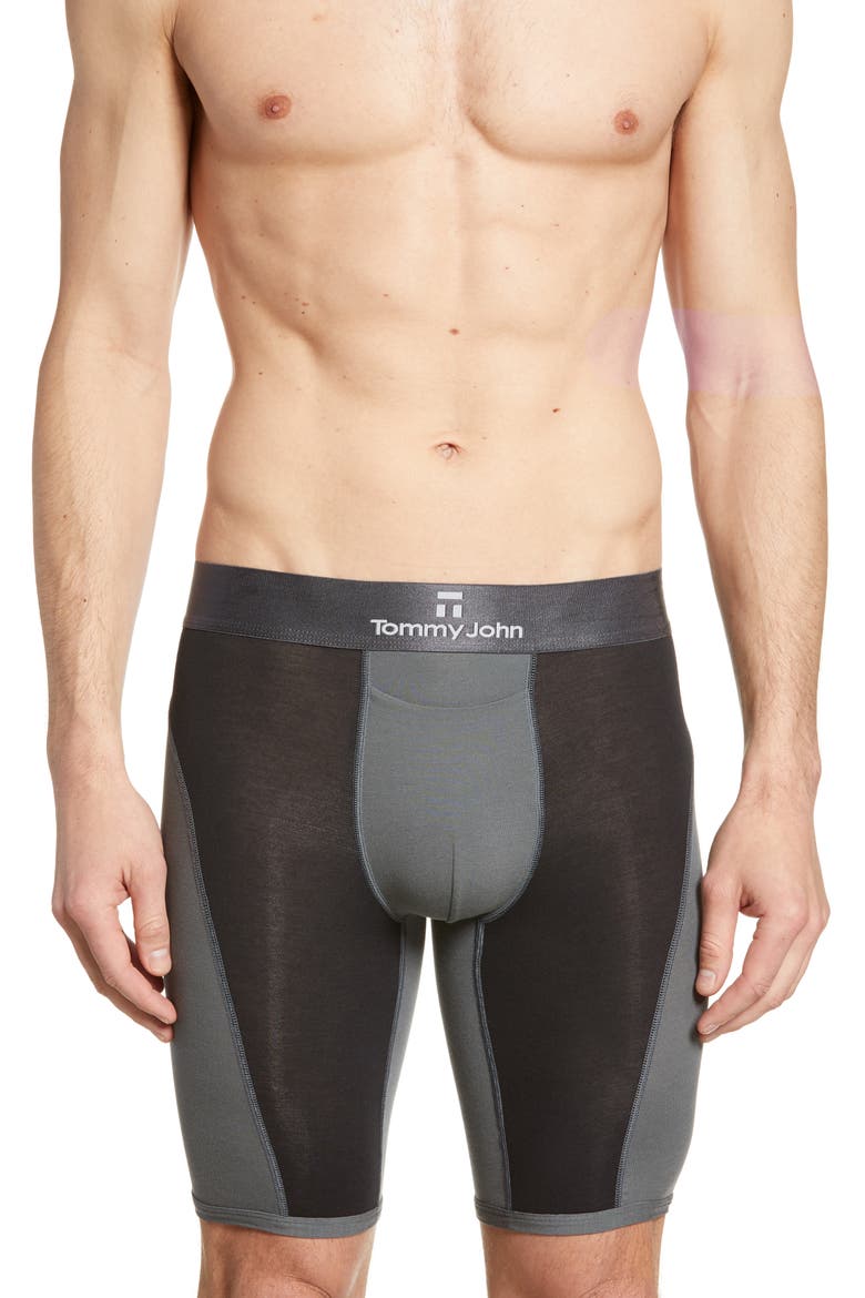 Second Skin Wave Colorblock Boxer Briefs, Main, color, BLACK/TURBULENCE