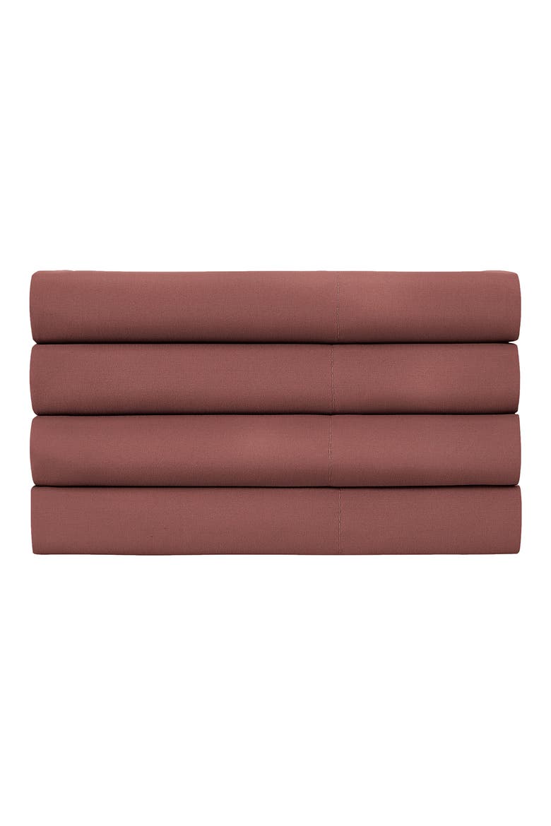 4 Piece Pillow Case Set, Main, color, MARSALA