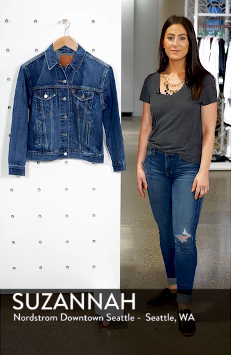 Ex-Boyfriend Denim Trucker Jacket, sales video thumbnail