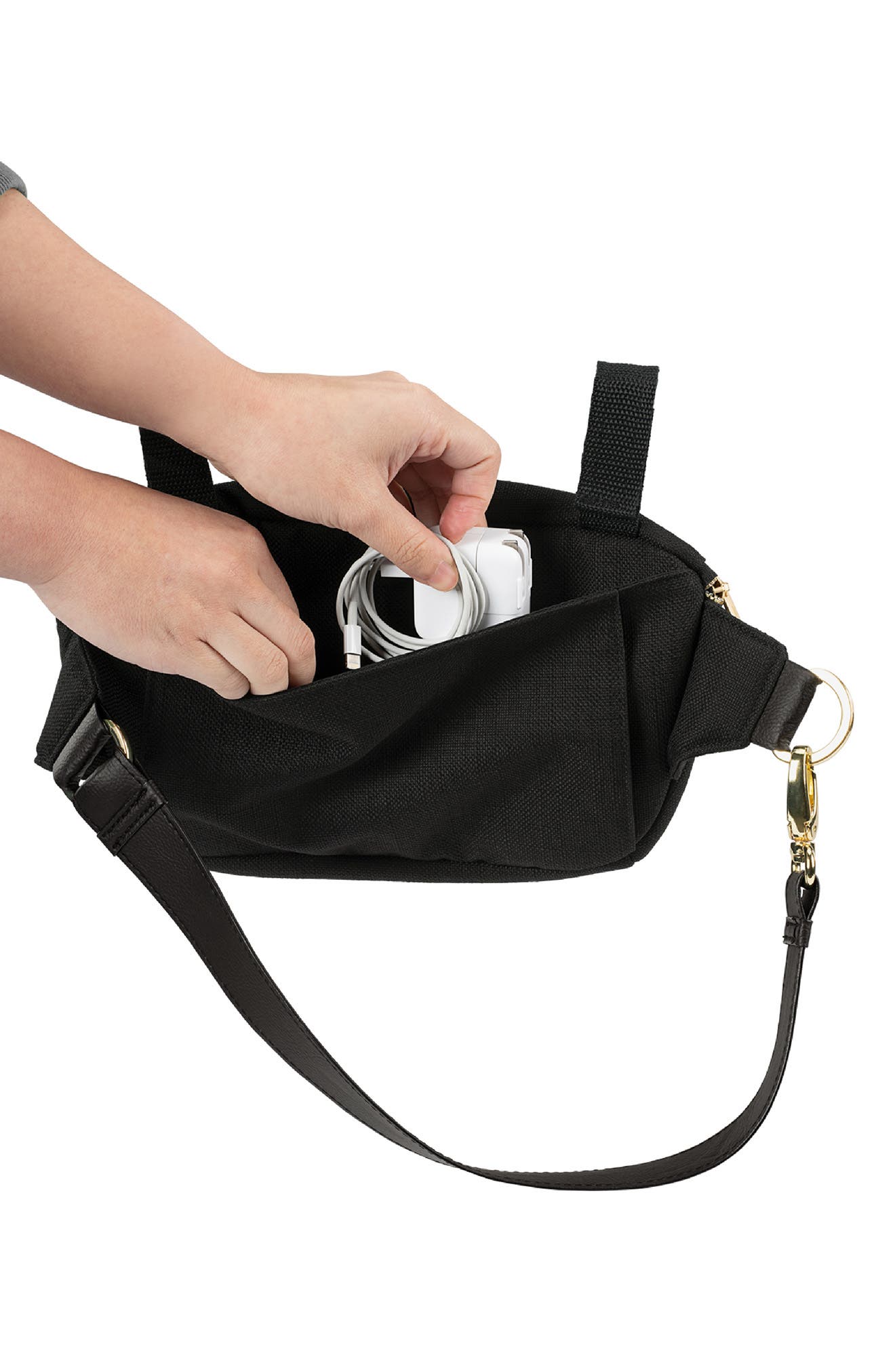 Stroller Sling Bag, Alternate, color, CAVIAR