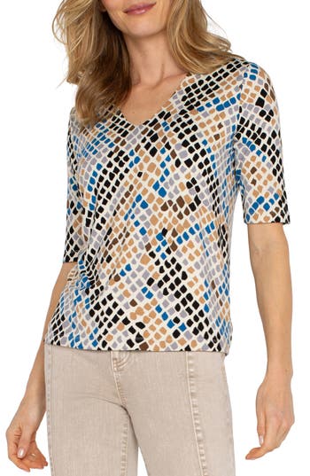 Liverpool Reptile Print T-shirt In Animal Print