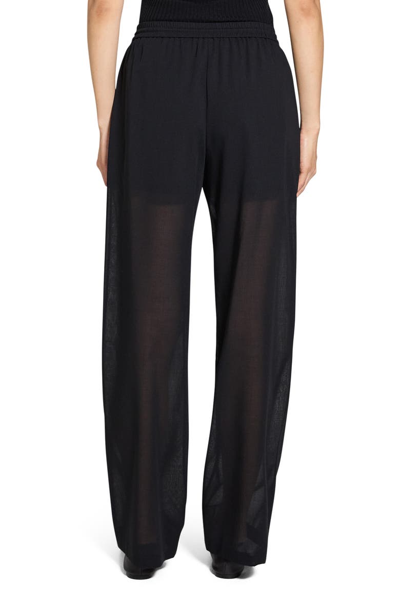 Wool Blend Drawstring Pants, Alternate, color, BLACK