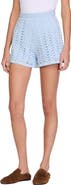 SANDRO High-waisted beaded crochet shorts