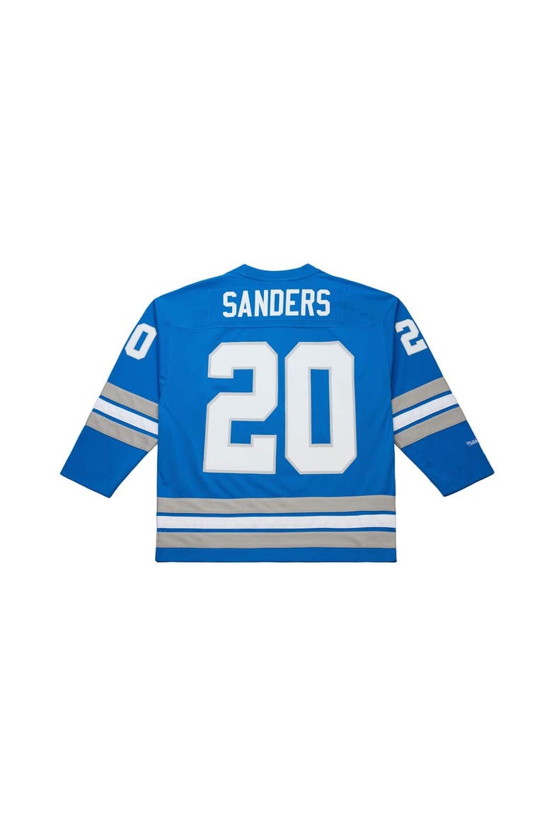 Men's Mitchell & Ness Barry Sanders Blue Detroit Lions Maxxed Out Fashion Hockey Jersey, Alternate, color, Blue
