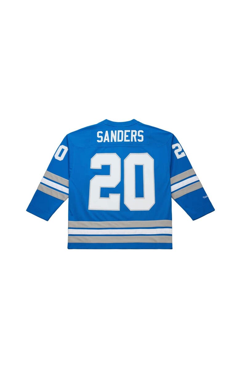 Mitchell & Ness Men's Mitchell & Ness Barry Sanders Blue Detroit Lions Maxxed Out Fashion Hockey Jersey, Alternate, color, Blue