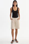 LAMARQUE Bary | Linen Twill Bermuda Shorts