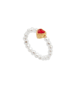 Fable England Love Heart Pearl Ring