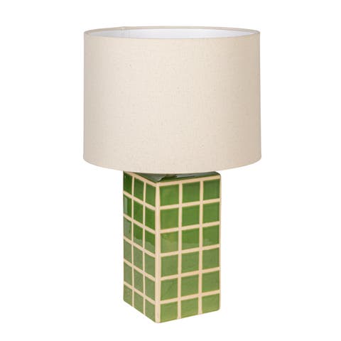 Grid Table Lamp with Shade
