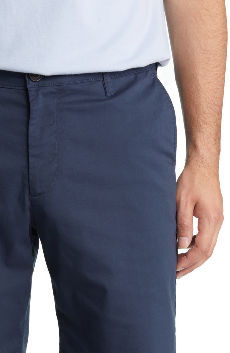 Faherty Movement Chino Shorts, Alternate, color, Navy