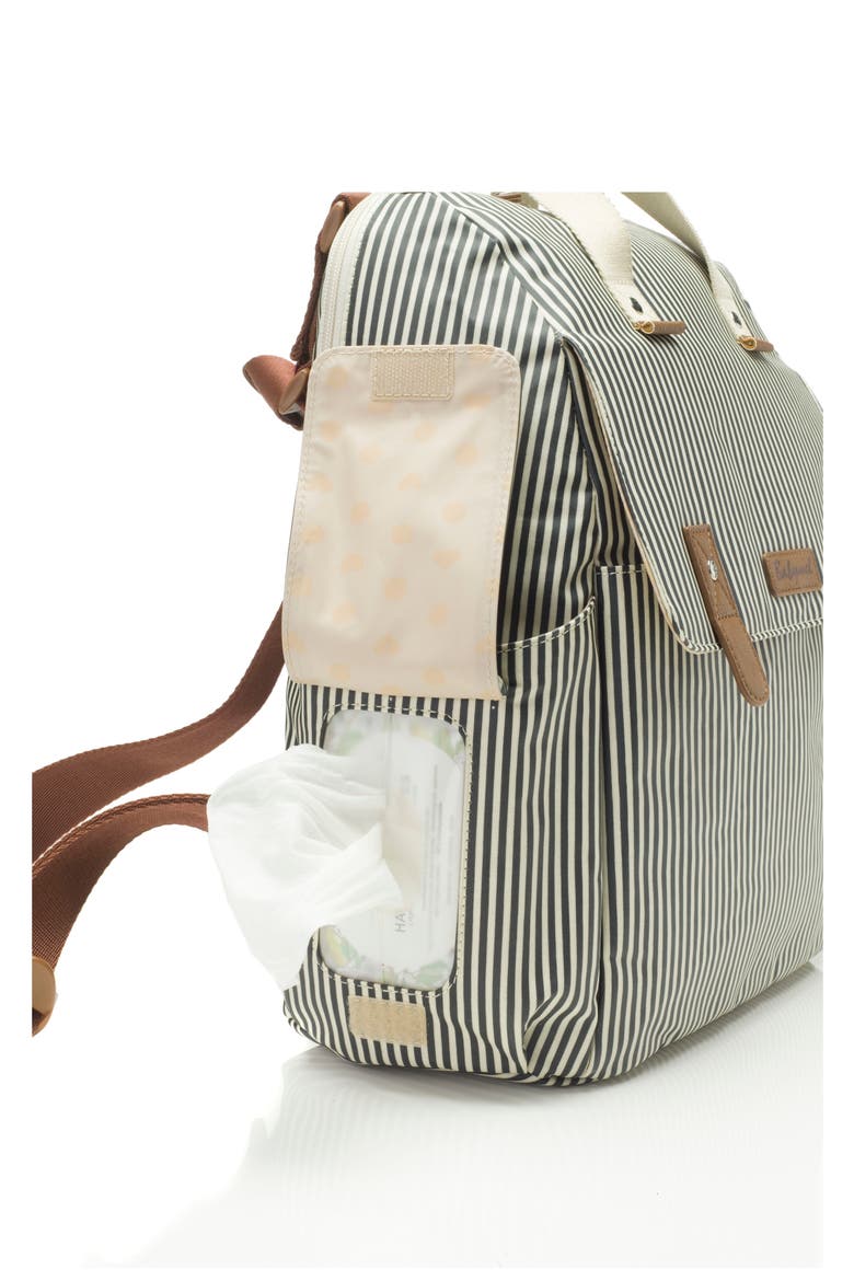 Robyn Convertible Diaper Backpack, Alternate, color, STRIPE NAVY
