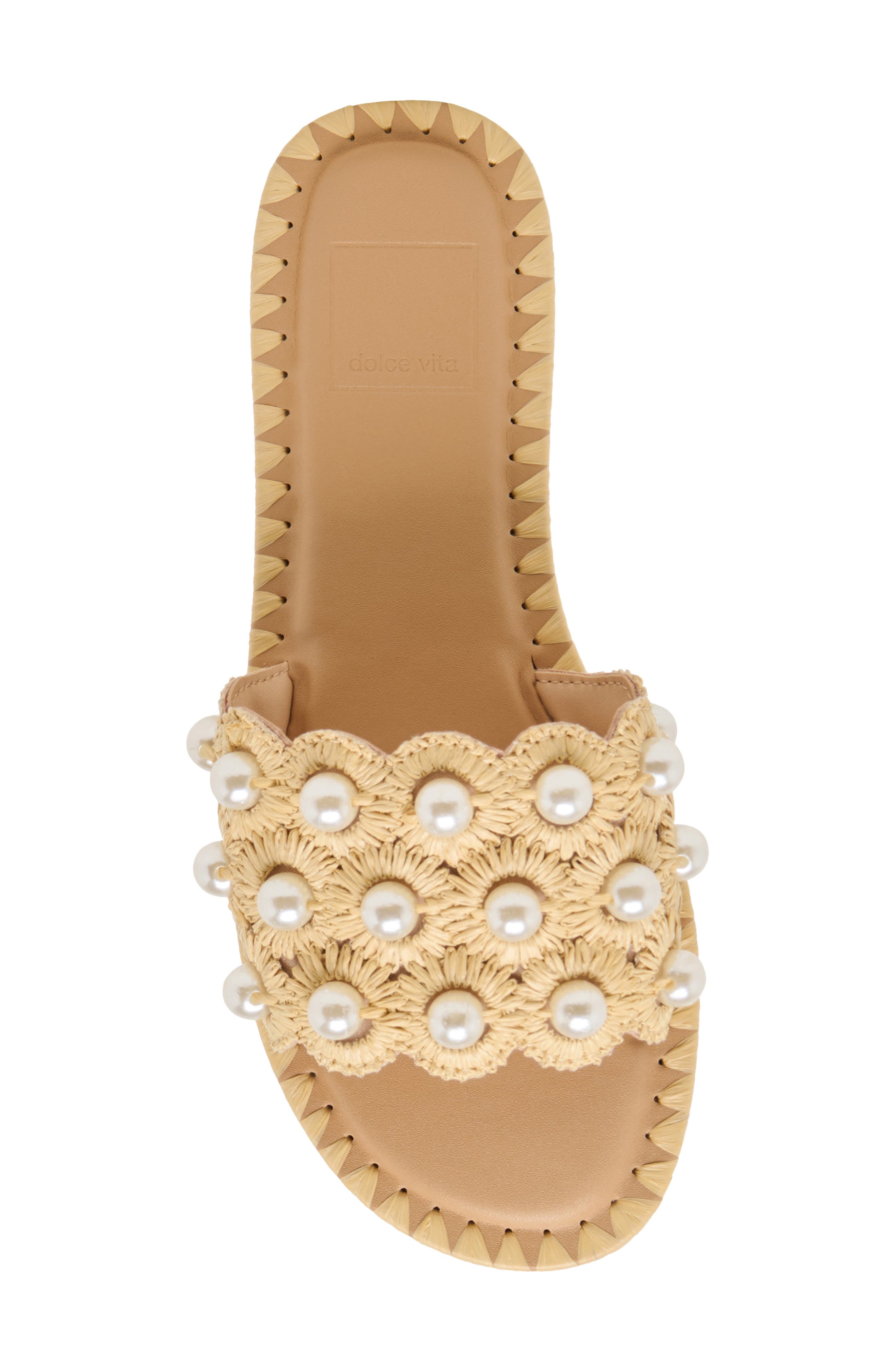Dolce Vita Harlyn Slide Sandal, Alternate, color, Light Natural Raffia