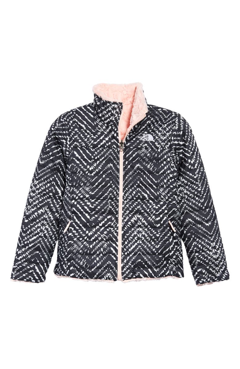 The North Face Kids' Mossbud Swirl Reversible Water Repellent Jacket, Main, color, 