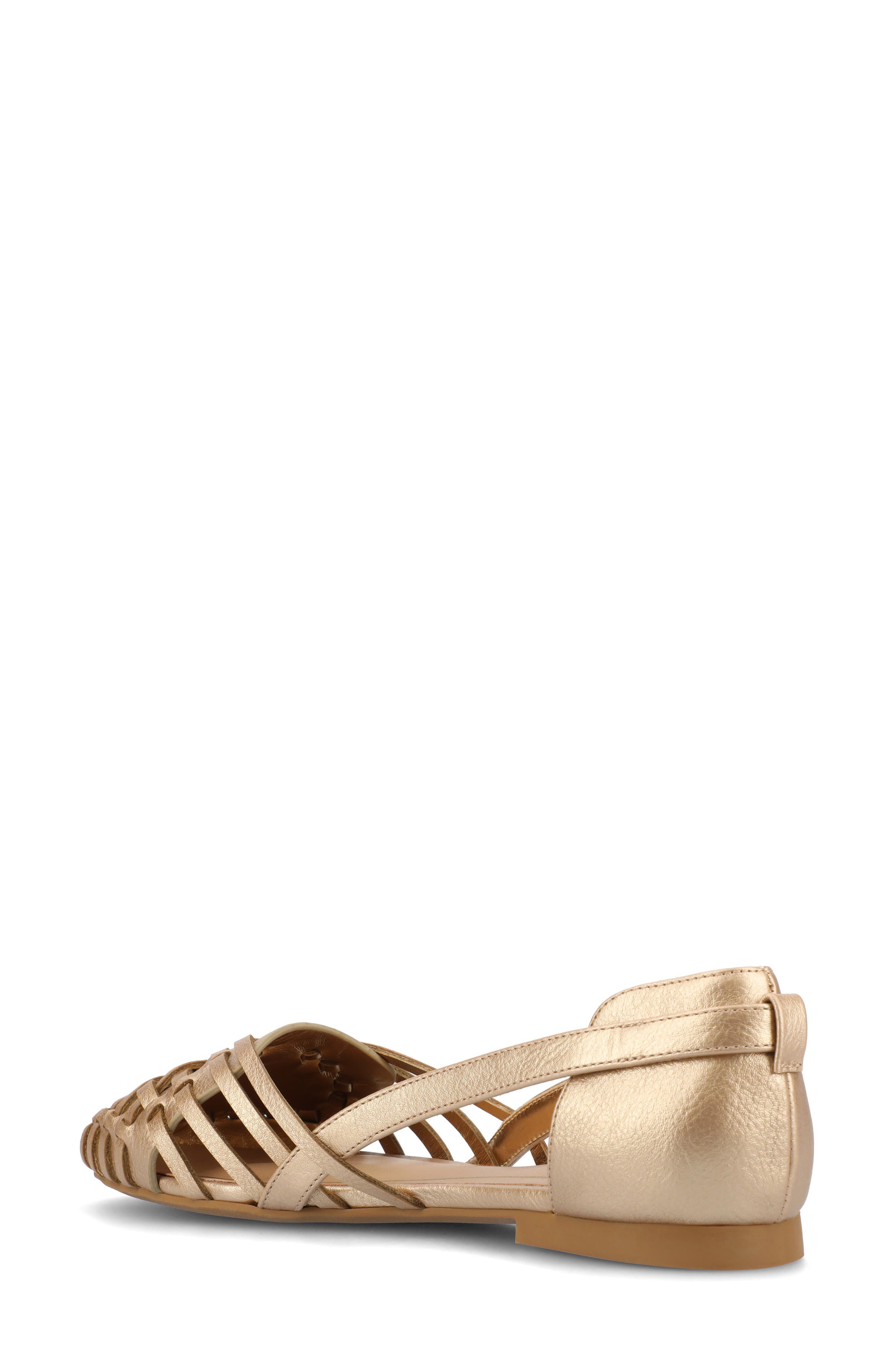 Journee Collection JOURNEE Ekko Weave Flat, Alternate, color, Champagne