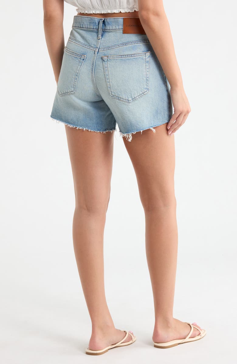 Lucky Brand '90s Raw Hem Denim Shorts, Alternate, color, Taruca