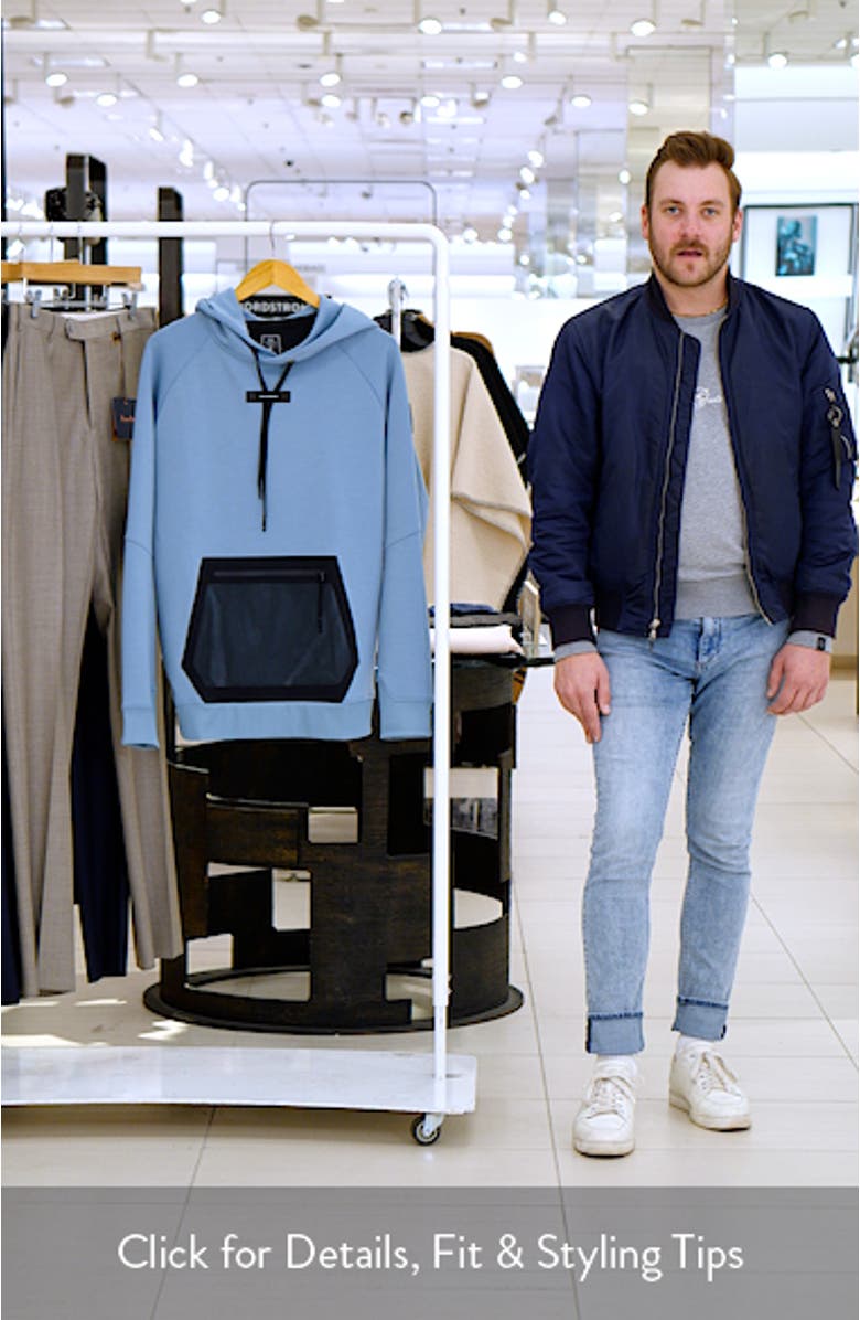 Pullover Mesh Pocket Hoodie, sales video thumbnail