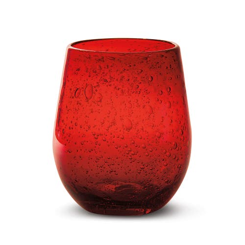 tag Bubble Glass Stemless Wine Glass Parent in Red  product