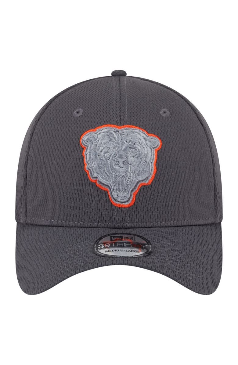 New Era Men's New Era Graphite Chicago Bears  Main 39THIRTY Flex Hat, Alternate, color, 