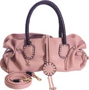 Carlos Falchi Mini Satchel Leather Bag