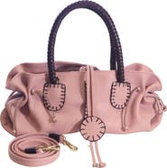 Carlos Falchi Mini Satchel Leather Bag