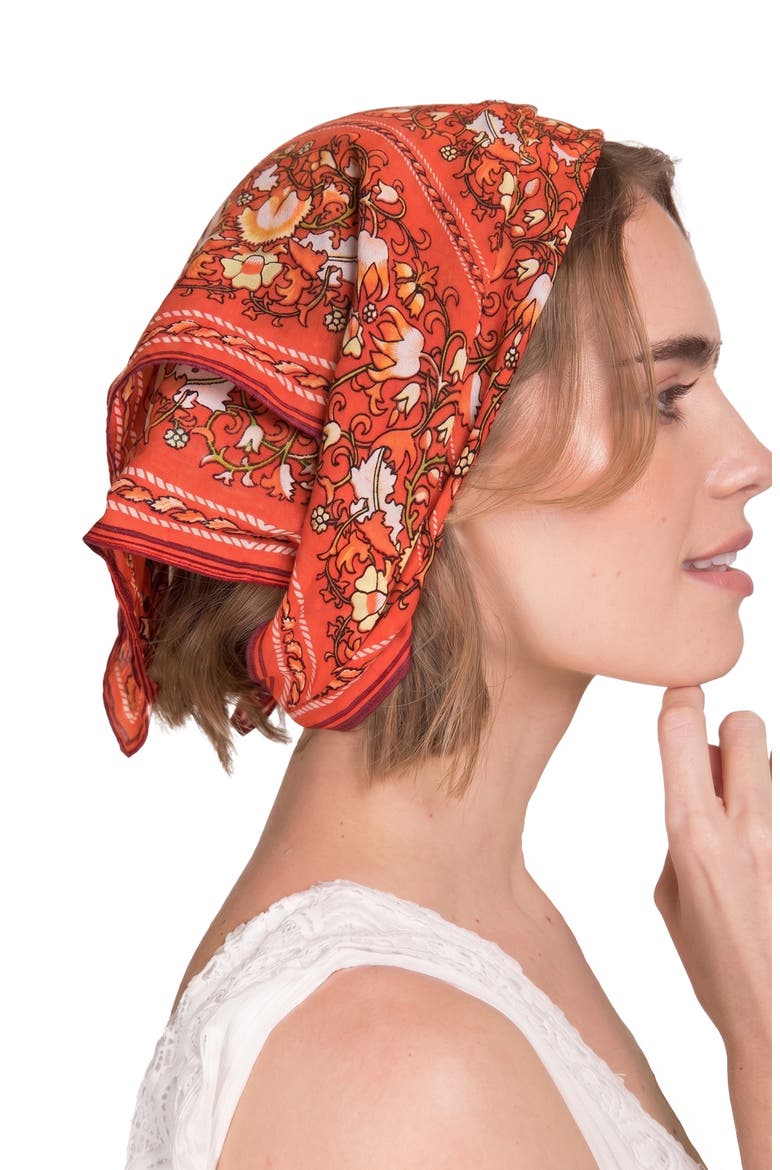 Tagore Bandana, Main, color, RUST