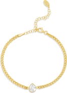 SHYMI Fancy Shape Cubic Zirconia Curb Chain Bracelet
