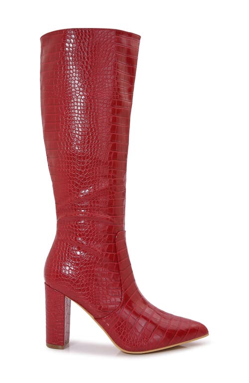 Berness Aster Pointed Toe Boot In Red