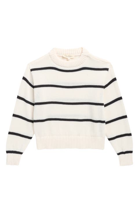 Kids' Stripe Crewneck Sweater