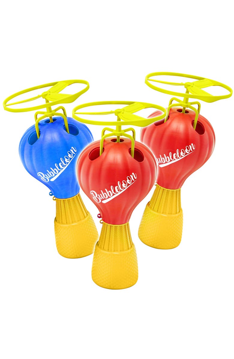 Lanard Bubble Club Bubbleloon 3 Pack Bundle Helicopter Flying Toys, 3+, Main, color, Multicolored