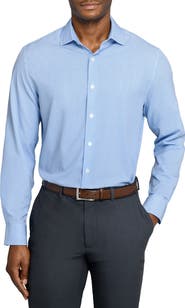 W.R.K Slim Fit Tile Print Performance Dress Shirt